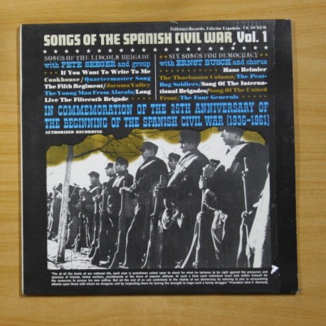 [1010092] VARIOS - SONGS OF THE SPANISH CIVIL WAR VOL 1 - LP