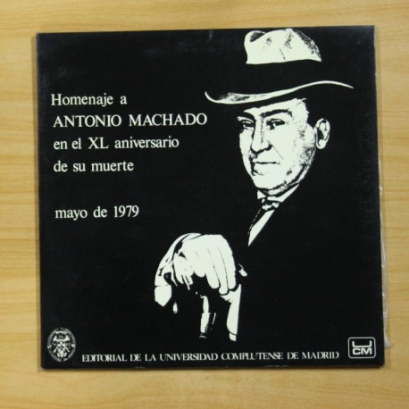 VARIOS - HOMENAJE A ANTONIO MACHADO EN EL XL ANIVERSARIO DE SU MUERTE - GATEFOLD - LP