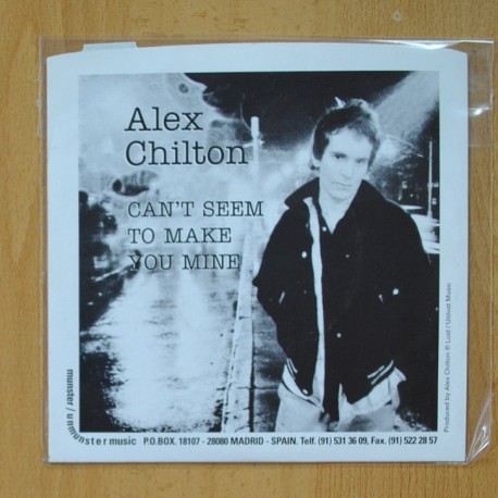 [304891] ALEX CHILTON - CAN´T SEEM TO MAKE YOU MINE - BANGKOK - SINGLE