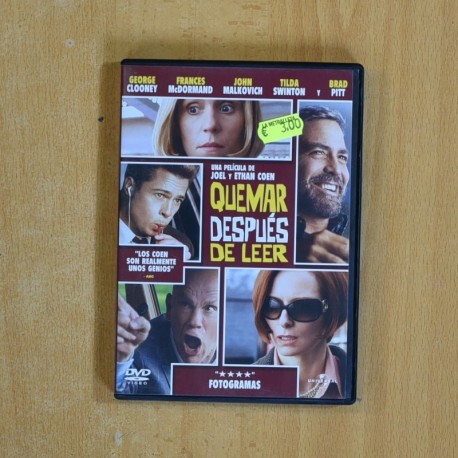 QUEMAR DESPUES DE LEER - DVD