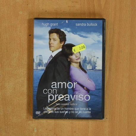AMOR CON PREAVISO - DVD