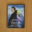 AMOR CON PREAVISO - DVD