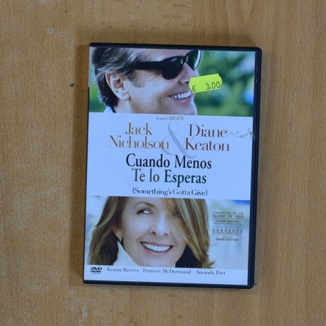 CUANDO MENOS TE LO ESPERAS - DVD
