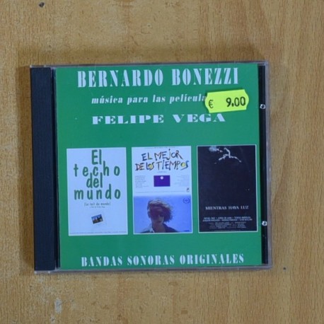 [380027] BERNARDO BONEZZI - EL TECHO DEL MUNDO / EL MEJOR DE LOS TIEMPOS / MIENTRAS HAYA LUZ - CD