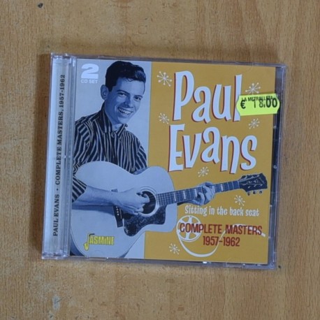 PAUL EVANS - COMPLETE MASTERS 1957 / 1962 - CD