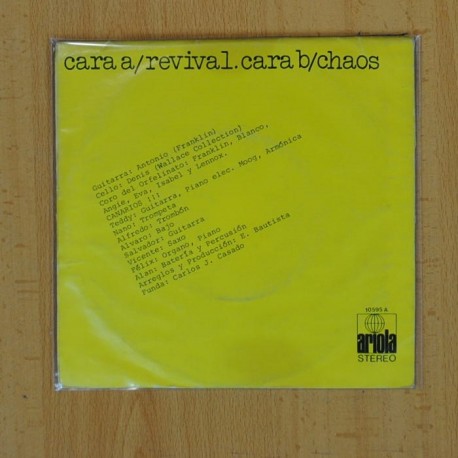 [143319] CANARIOS - REVIVAL / CHAOS - SINGLE