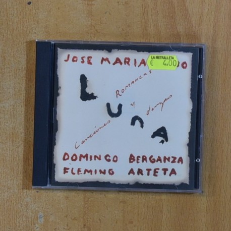 JOSE MARIA CANO - LUNA ROMANZAS CANCIONES Y DANZAS - CD