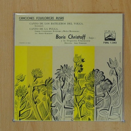 [195892] BORIS CHRISTOFF - CANTO DE LOS BATELEROS DEL VOLGA / CANTO DE LA PULGA - SINGLE