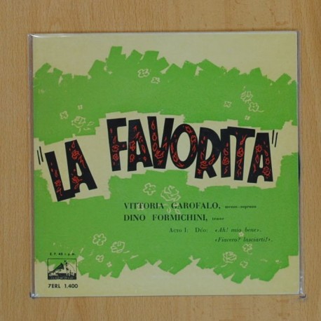 [195923] VITTORIA CAROFALO / DINO FORMICHINI - LA FAVORITA - SINGLE
