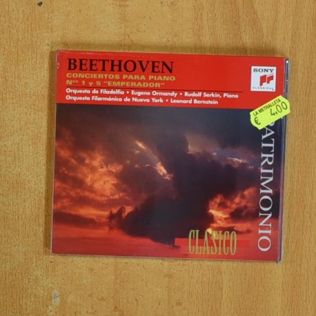 BEETHOVEN - CONCIERTOS PARA PIANO N 1 Y 5 EMPERADOR - CD