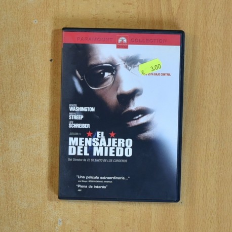 EL MENSAJERO DEL MIEDO - DVD