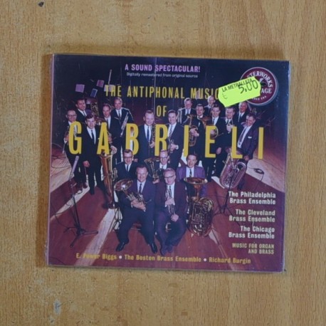 THE PHILADELPHIA BRASS ENSEMBLE - THE ANTIPHONAL MUSIC OF GABRIELI - CD