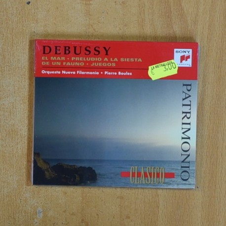 DEBUSY - EL MAR / PRELUDIO A LA SIESTA DE UN FAUNO / JUEGOS - CD
