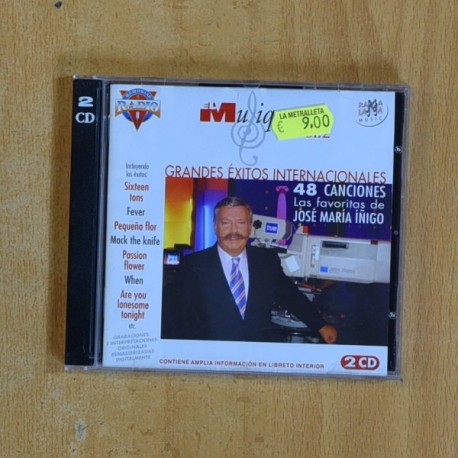 VARIOS - GRANDES EXITOS INTERNACIONALES 48 CANCIONES LAS FAVORITAS DE JOSE MARIA IÑIGO - CD