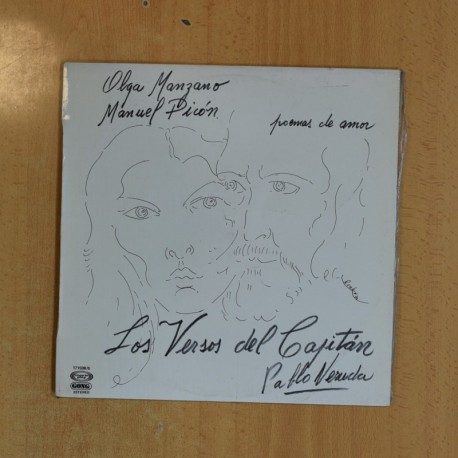 [398490] OLGA MANZANO Y MANUEL PICON - LOS VERSOS DEL CAPITAN PABLO NERUDA - LP