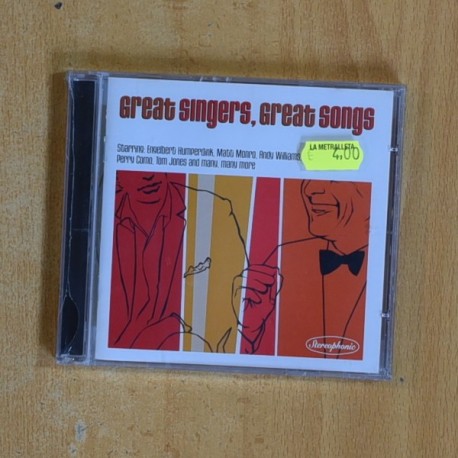 VARIOS - GREAT SINGERS GREAT SONGS - CD