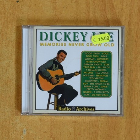 DICKEY LEE - MEMORIES NEVER GROW OLD - CD
