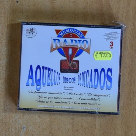 VARIOS - MEMORIAS DE LA RADIO AQUELLOS DISCOS DEDICADOS - CD