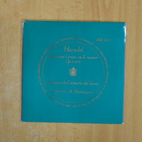 [401929] HAENDEL - CONCIERTO GROSSO EN SI MENOR - EP