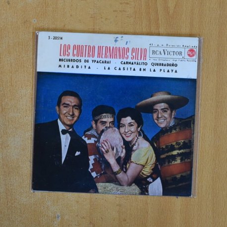 [401949] LOS CUATRO HERMANOS SILVA - RECUERDOS DE YPACARAI + 3 - EP