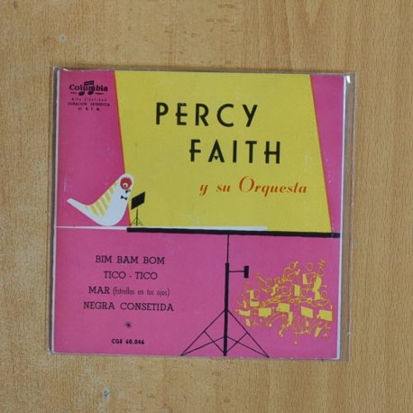 PERCY FAITH Y SU ORQUESTA - BIM BAM BOM + 3 - EP