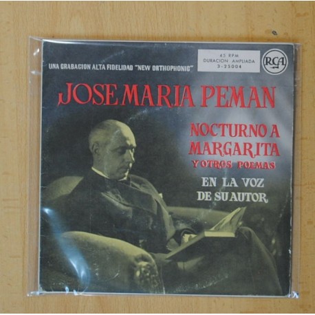 [225945] JOSE MARIA PEMAN - NOCTURNO A MARGARITA + 11 POEMAS - EP