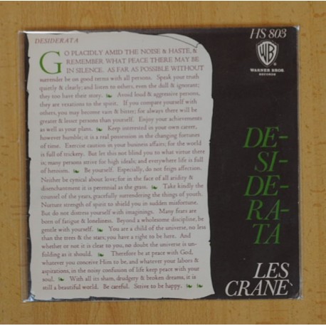 [228434] LES CRANE - DESIDERATA / ESPERANZA - SINGLE