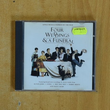 VARIOS - FOUR WEDDINGS & A FUNERAL - CD