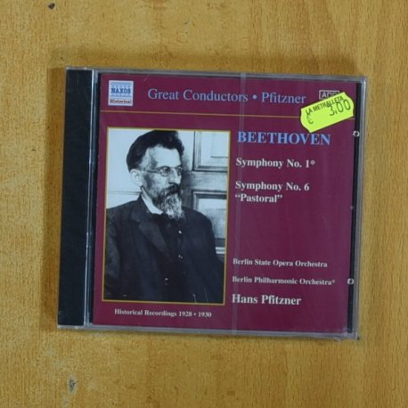 BEETHOVEN - SYMPHONY NO 1/ SYMPHONY NO 6 PASTORAL - CD