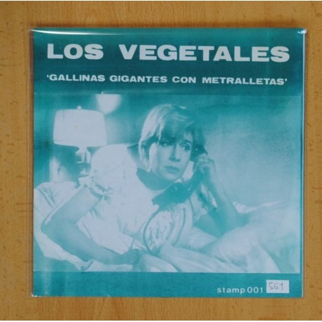 [229719] LOS VEGETALES / JESSE GARON & THE DESPERADOES - GALLINAS GIGANTES CON METRALLETA / I WANT - FLEXI DISCO - SINGLE