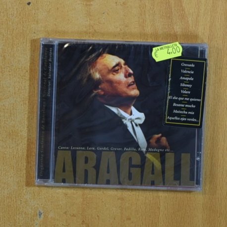 ARAGALL - CANTA LECUONA LARA GARDEL GREVER PADILLA ROTA MODUGNO - CD