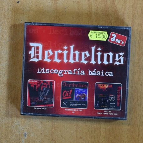 DECIBELIOS - CALDO DE POLLO / VACACIONES EN EL PRAT / VIVOS 88 CON EL TIEMPO Y UNA CAÑA - CD