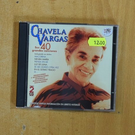 CHAVELA VARGAS - SUS 40 GRANDES CANCIONES - CD