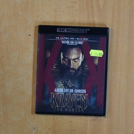 KRAVEN THE HUNTER 4K - BLURAY