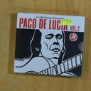 PACO DE LUCIA - SUS 50 MEJORES CANCIONES VOL 2 - CD