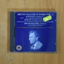 BRUNO WALTER - IN PARIS VOL 1 - CD