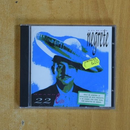 JORGE NEGRETE - 22 GRANDES EXITOS - CD