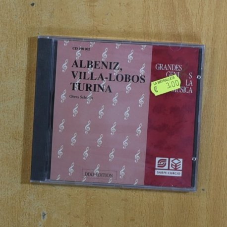 VARIOS - ALBENIZ / VILLA LOBOS / TURINA GRANDES GENIOS DE LA MUSICA - CD
