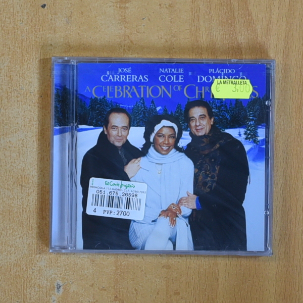 JOSE CARRERAS / NATALIE COLE / PLACIDO DOMINGO - A CELEBRATION OF CHRISTMAS - CD