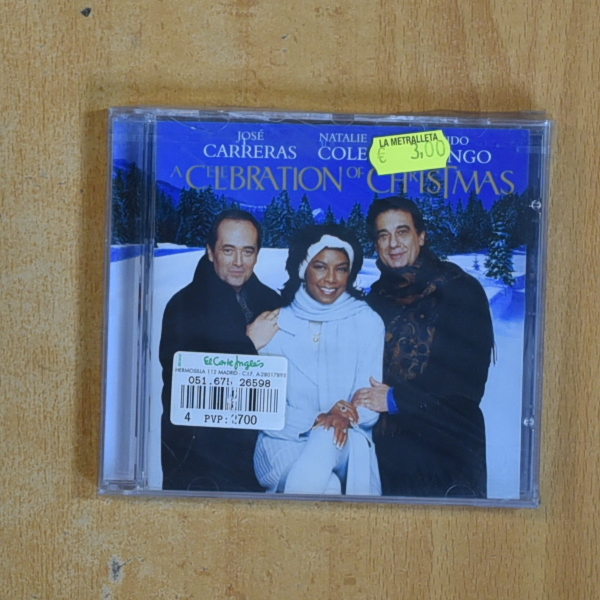 JOSE CARRERAS / NATALIE COLE / PLACIDO DOMINGO - A CELEBRATION OF CHRISTMAS - CD
