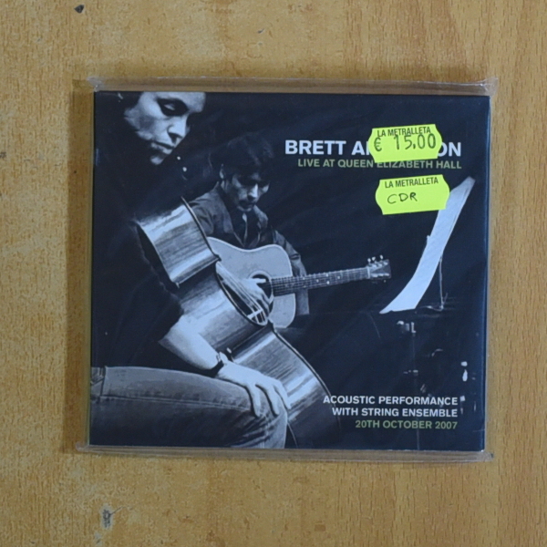 BRETT ANDERSON - LIVE AT QUEEN ELIZABETH HALL - CDR