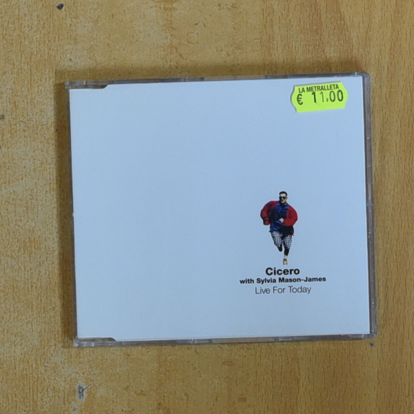 CICERO WITH SYLVIA MASON JAMES - LIVE FOR TODAY - CD SINGLE