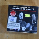 VARIOS - ANTHOLOGIE DES DISCOURS 1940 / 1969 GENERAL DE GAULLE - CD