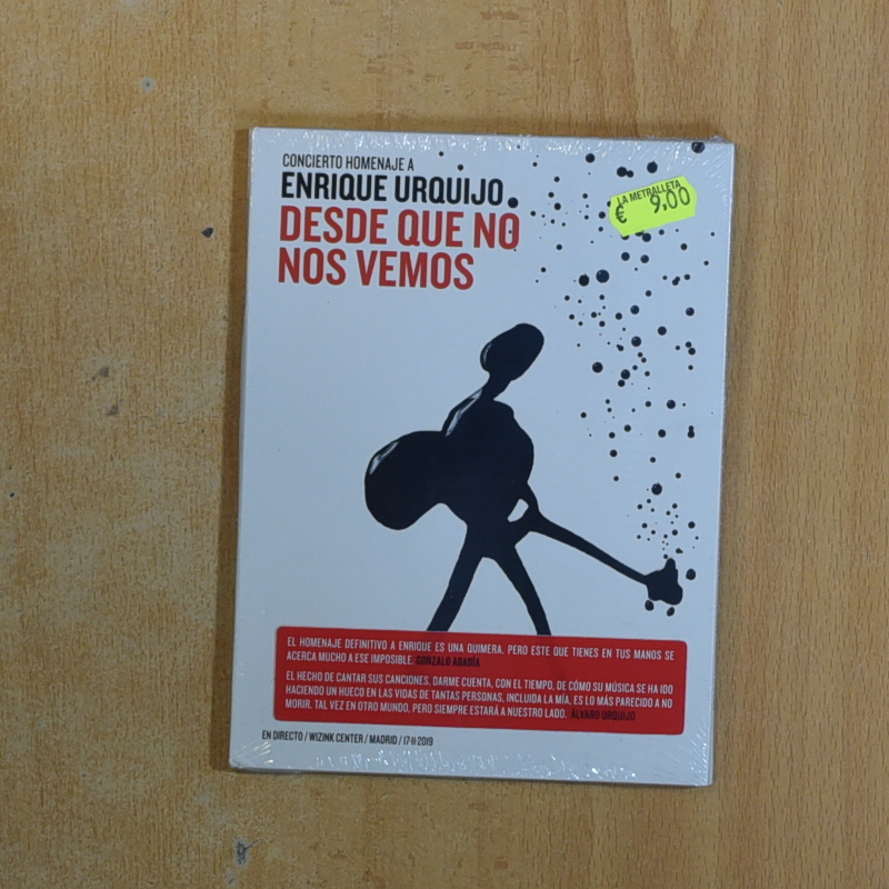 ENRIQUE URQUIJI DESDE QUE NO NOS VEMOS - DVD