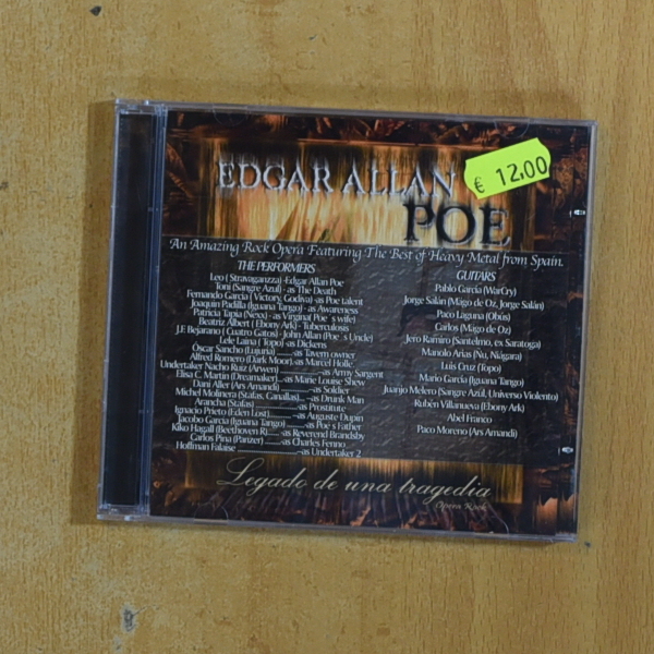VARIOS - EDGAR ALLAN POE LEGADO DE UNA TRAGEDIA - CD