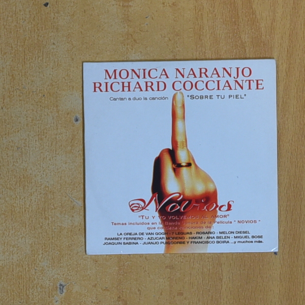 MONICA NARANJO / RICHARD COCCIANTE - NOVIOS - CD SINGLE