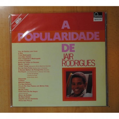 [251652] JAIR RODRIGUES - A POPULARIDADE DE JAIR RODRIGUES - GATEFOLD - 2 LP
