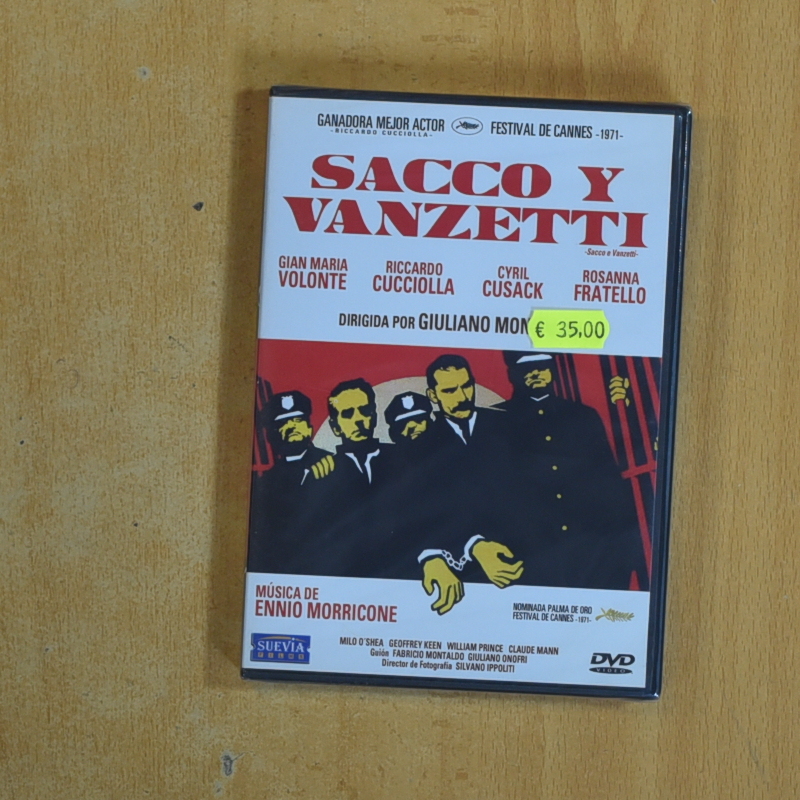SACCO Y VANZETTI - DVD