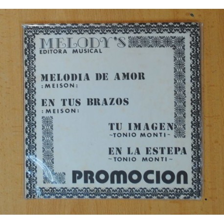 [254985] MELODY´S EDITORA MUSICAL - MELODIA DE AMOR + 3 - EP