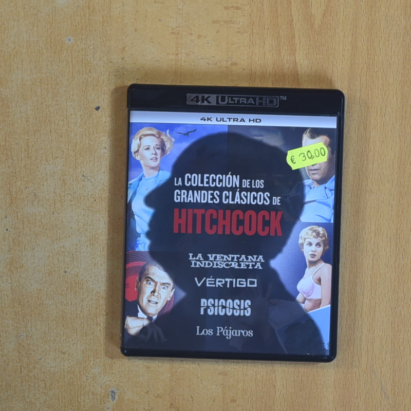 [419496] LA VENTANA INDSCRETA / VERTIGO / PSICOSIS / LOS PAJAROS 4K - BLURAY